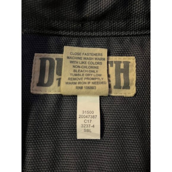 Duluth Trading Co Fire Hose Shirt Jac Mens L Blue Fleece Lined Work Jacket - Picture 12 of 13